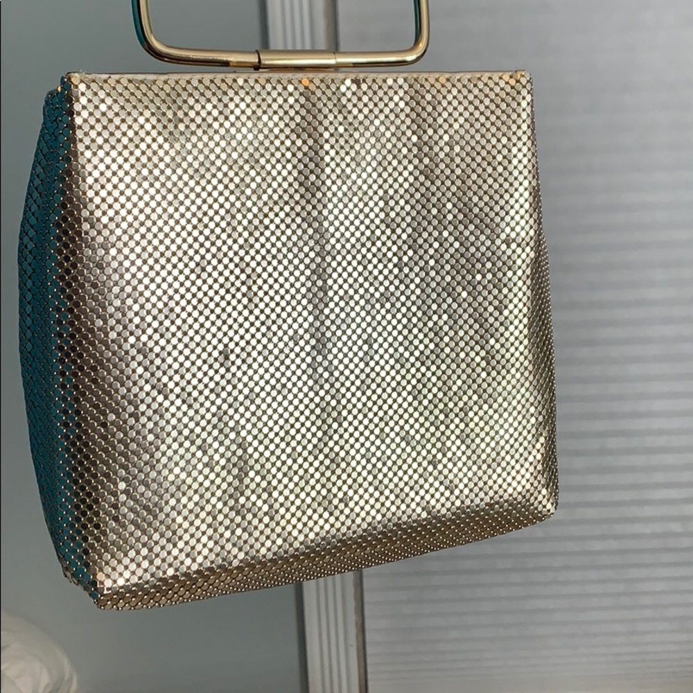 Gold tone purse